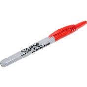 Sharpie® Retractable Permanent Marker, Fine Point, Red Ink - Pkg Qty 12