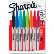 Sharpie® Retractable Permanent Marker, Fine Point, Assorted Ink, 8/Set