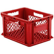 SSI Schaefer Euro-Fix Mesh Container EF4223 - 16" x 12" x 9", Red - Pkg Qty 12