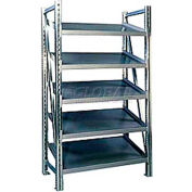 Steel Pick Shelving, 5 Level, Single, Tilt, 78"H x 50"W x 24"D, Starter