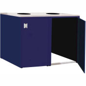 Double Recycle Cabinet - 60"W x 27-3/4"D x 39-15/32"H (St. Louis Blue)