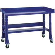 Shureshop® Mobile Automotive Workbench - Steel - 72"W x 29"D - St. Louis Blue