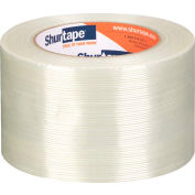 Shurtape® GS 490 Economy Fiberglass Reinforced Strapping Tape 3" x 60 Yds. 4.5 Mil White - Pkg Qty 12