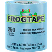 FrogTape® Performance Grade, Moderate Temp Masking Tape, Light Blue, 48mm x 55m - Case of 24