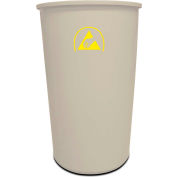 Static Solutions ESD Gray Waste Paper Basket - DB-1622 - Pkg Qty 10