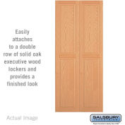 Double End Side Panel 11143 - for 18" Deep Solid Oak Executive Wood Locker, Light Oak