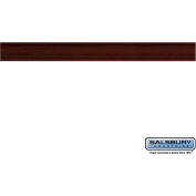 Crown Molding 11156 - for Solid Oak Executive Wood Lockers 6'L w/Straight Edges, Dark Oak