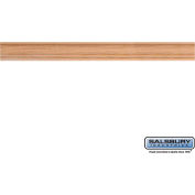 Crown Molding 11156 - for Solid Oak Executive Wood Lockers 6'L w/Straight Edges, Light Oak