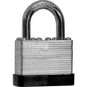 Salsbury Key Padlock 22225 for Extra Wide Designer Wood Locker Door with (2) Keys Silver/Black