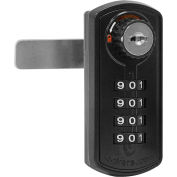 Salsbury Resettable Combination Lock 22295 for Extra Wide Designer Wood Locker Door Black
