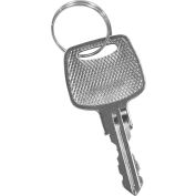 Salsbury Master Control Key 22296 for Combo Lock of Extra Wide Designer Wood Locker Door Silver