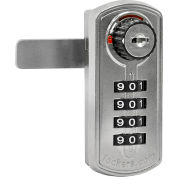 Salsbury Resettable Combination Lock 33395 - for Designer Wood Locker Door Silver