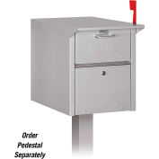 Locking Security Mailbox 4350SLV - Silver, USPS Approved