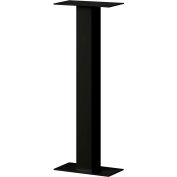 Standard Pedestal 4365BLK - Bolt Mounted, for Roadside Mailbox and Mail Chest, Black