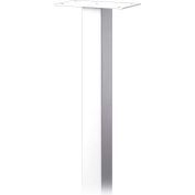 Standard Pedestal 4385WHT - In-Ground Mounted, for Roadside Mailbox, Package Drop, White