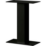 Standard Pedestal 4395BLK - Bolt Mounted, for Mail Package Drop Locker, Black