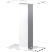 Standard Pedestal 4395WHT - Bolt Mounted, for Mail Package Drop Locker, White