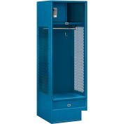 Salsbury Gear Metal Locker 70024 - Open Access 24"W x 24"D x 72"H Blue Assembled
