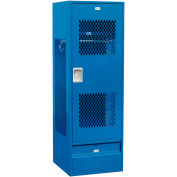 Salsbury Gear Metal Locker 72024 - Ventilated Door 24"W x 24"D x 72"H Blue Unassembled