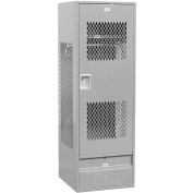 Salsbury Gear Metal Locker 72024 - Ventilated Door 24"W x 24"D x 72"H Gray Unassembled