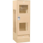 Salsbury Gear Metal Locker 72024 - Ventilated Door 24"W x 24"D x 72"H Tan Unassembled
