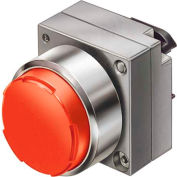 Siemens 3SB3500-0BA21 Pushbutton, Momentary, Red, Extended Cap, Operator, Round-Metal
