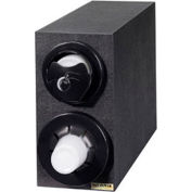 Sentry™ Dimension™ Beverage And Lid Cabinet, Black Trim Rings 16 1/8"X7.75"X25 3/8"