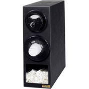 Sentry™ Dimension™ Beverage And Lid Cabinet W/ Straw Comp, Black Trim Rings