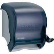 San Jamar Element Classic Push Lever Paper Towel Roll Dispenser, Transparent Black Pearl