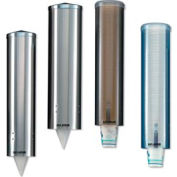 San Jamar C3260TBL - Cup Dispensers, Large, Pull-Type, Arctic Blue, 16" Tube, High Impact Plastic - Pkg Qty 6