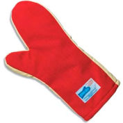 San Jamar KT0212 - Cool Touch Flame Mitts, Ambidextrous; One Size Fits Most, Red, 12&quot;L