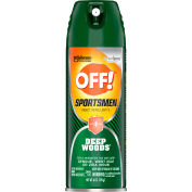 OFF!® Deep Woods Sportsmen Insect Repellent, 6 oz Aerosol, 12/Carton - SJN629374