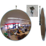 Se-Kure Acrylic Indoor Convex Mirror with "T" Bar Clip for Drop Ceilings, 26" Diameter