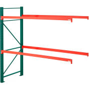 Steel King® SK2000® Pallet Rack 96"x48"x96" Add-On Unit - Green/Orange - 6080 Lbs. Cap.