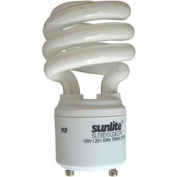 Sunlite® 00655-SU SL13/E/GU24/27K 13W GU24 Spiral CFL Light Bulb, GU24 Base, Warm White