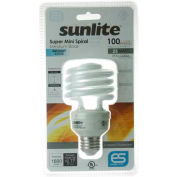 Sunlite® 00826-SU SMS23/65K 23W Super Mini Spiral CFL Light Bulb, Medium Base, Daylight