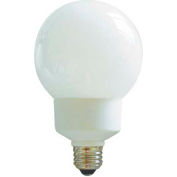 Sunlite® 05321-SU SLG25/G30/50K 25W Globe CFL Light Bulb, Medium Base, Super White