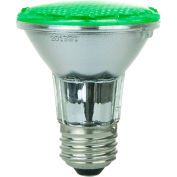 Sunlite 80002-SU PAR20/LED/3W/G 3W PAR20 Colored Reflector, Medium Base Bulb, Green - Pkg Qty 12
