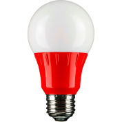 Sunlite 80148-SU A19/3W/R/LED/CD1 3W LED Bulb, Medium Base - Pkg Qty 6