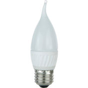 Sunlite 80379-SU EFF/LED/4.5W/E26/FR/DIM/30K/CD1 4.5W Flame Tip, Medium Base Bulb, Warm White - Pkg Qty 12