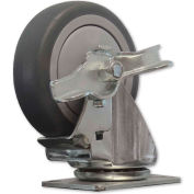 Snap-Loc™ Caster for Snap-Loc Dolly SLAC4SB - Swivel Brake 4" Casters