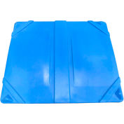 Bonar Plastics Sani-Box Lid - 49"L x 41"W x 3-1/2"H Blue