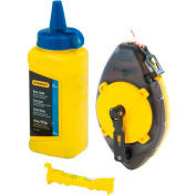 Stanley 47-464 Powerwinder™ Chalk Line Reel, Blue Chalk, Line Level