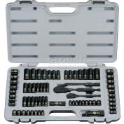 Stanley 92-824 69 PC. SAE/Metric Laser Etched Black Chrome Socket Set