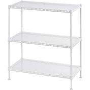 Muscle Rack PWS241228-3W, Adjustable Shelving, 24"W x 12"D x 28"H 3-Shelf w/Perforated Deck