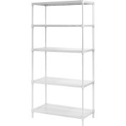 Muscle Rack PWS351871-5W, Adjustable Shelving, 35"W x 18"D x 71"H 5-Shelf w/Perforated Deck