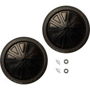 Rubbermaid® 12" Wheel Kit With Hardware, Black - FG9W71L2BLA