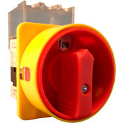 Springer Controls/MERZ ML1-025-AR3, 25A,3-Pole, Disconnect Switch, Red/Yellow, Front-Mount, Lockable