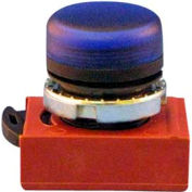 Springer Controls N5XLLD, 22 mm Pilot Light Operator, black bezel, blue poly lens.