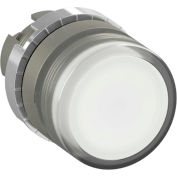 ABB Illuminated Push Button Operator, 22mm, White